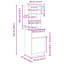 Bedside Cabinet 39X35x125 Cm Engineered Wood-1895210848