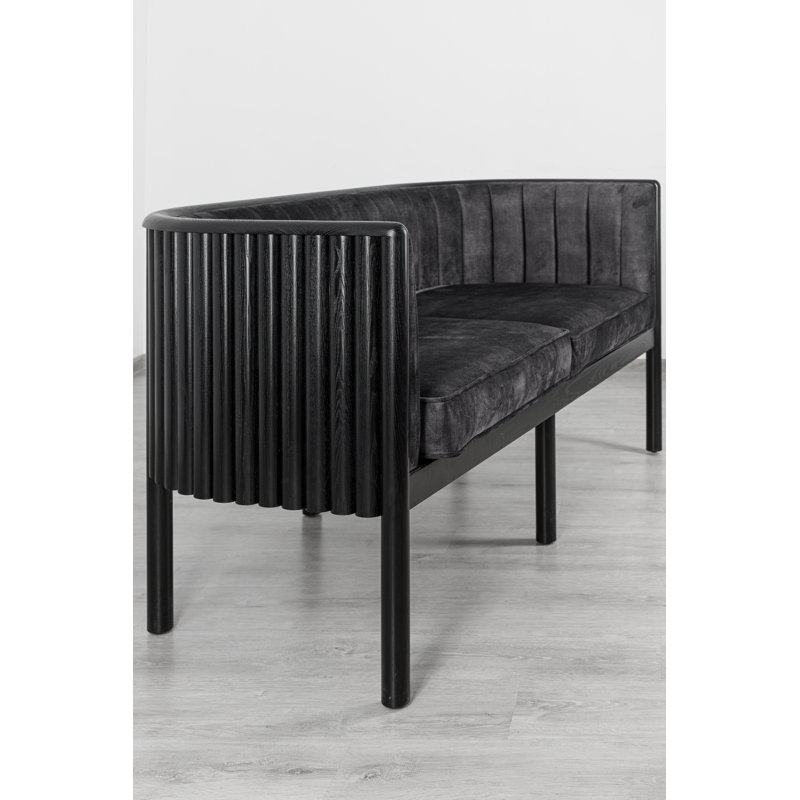 Alton Loveseat, Gray, Black