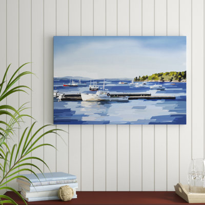 Peaceful Harbor II by Emily Kalina - Painting Print