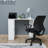 Modern Study Desk, White, 35.4 x 29.3 x 19.7 inches | 100% Melamine Coated Chipboard, Thickness: 0.7 inches | Easy Assembly with Minifix & Alyan System | Sleek Design for Home Office & Study Spaces