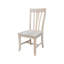 Chaise d'appoint à dossier en lattes de bois massif Virdie-1437441669