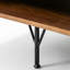 Table basse rétro en noyer noir