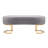 Bama Soft Velvet Bench with Golden Legs-1110111064