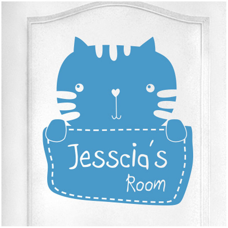 Animals Wall Decal, Blue