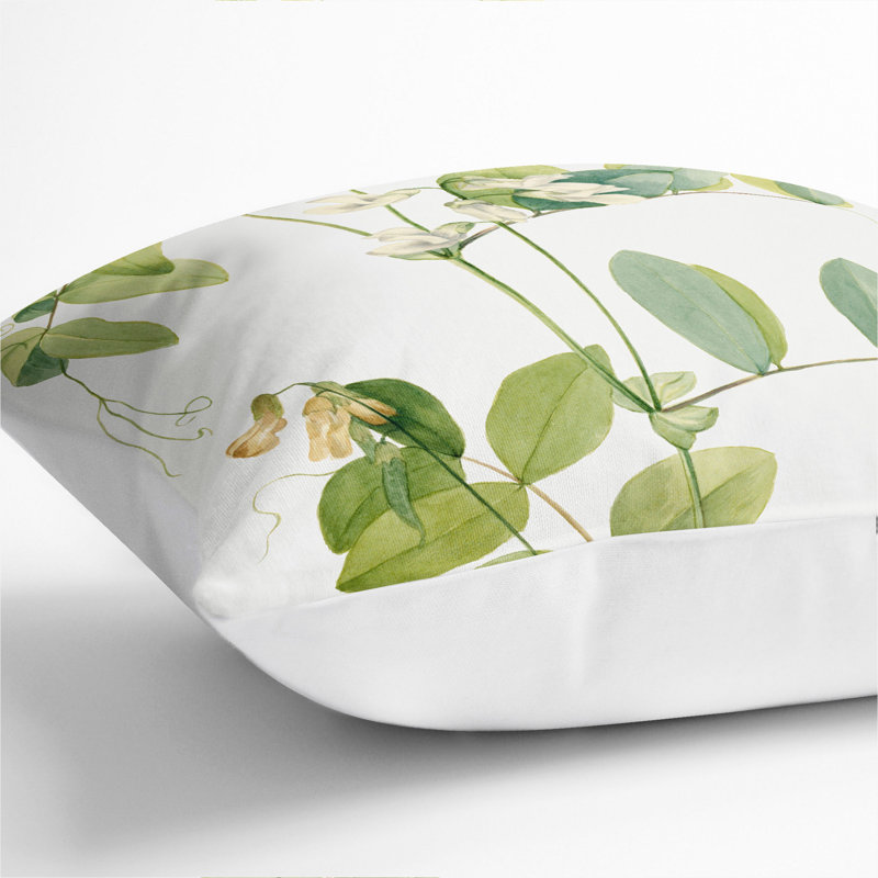 White Pea Scatter Cushion, 40cm H x 40cm W x 15cm D, White