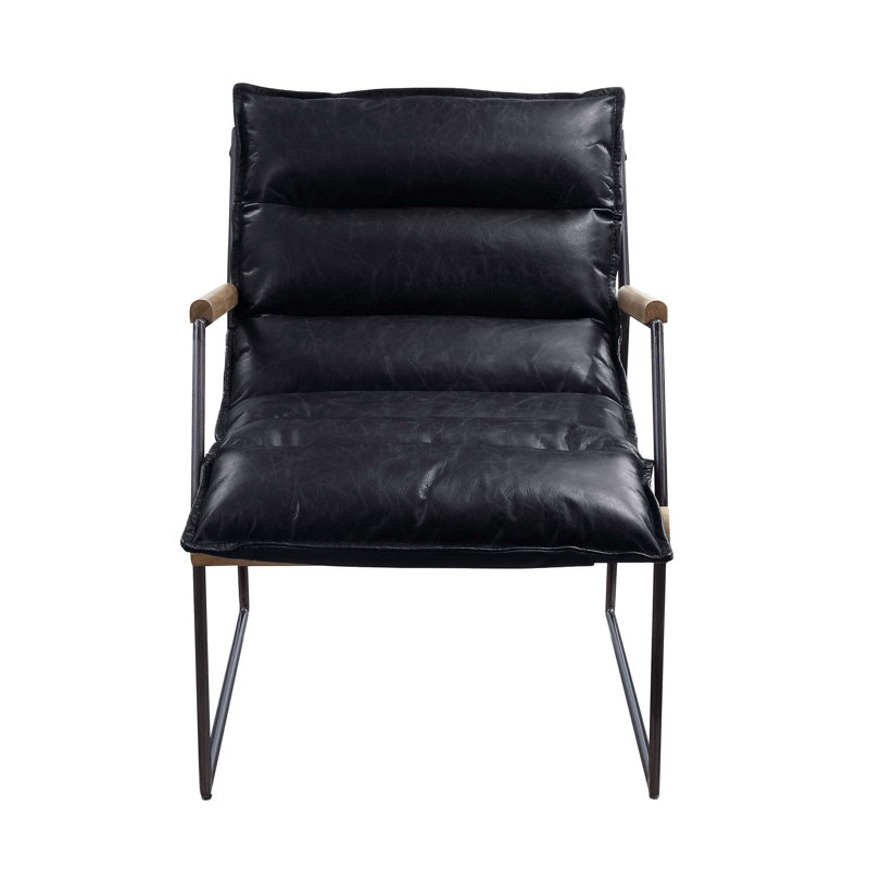Chaise d'appoint en fer avec base luge