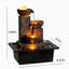 Trois bols avec boule rotative faisant couler une fontaine de table Home Decor