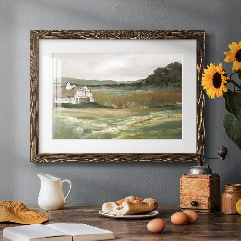 Après-midi à la ferme, impression sur papier, Noyer