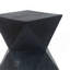Table d'appoint en béton noir Prismatic Symmetry