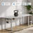 Dejanai Adjustable Metal Base Standing Desk with Power Outlet-394387688-394387687