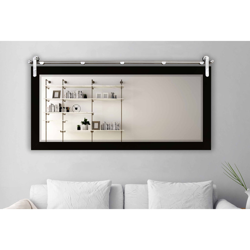 Miroir d'appoint Lynd, Noir