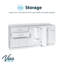 Armoire médicale de cuisine de base prête à assembler, 72 po L, 6 portes, 4 tablettes réglables et 3 tiroirs-138006411