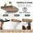  9" Square Tile Floating Shelves with Invisible Brackets Set of 3 in Mahogany