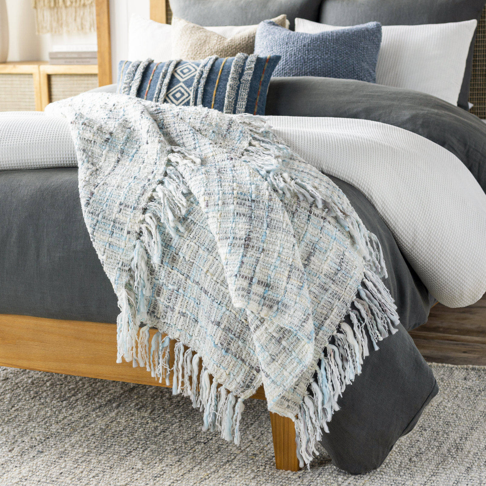 Duncan Acrylic Hand Woven Throw Blanket