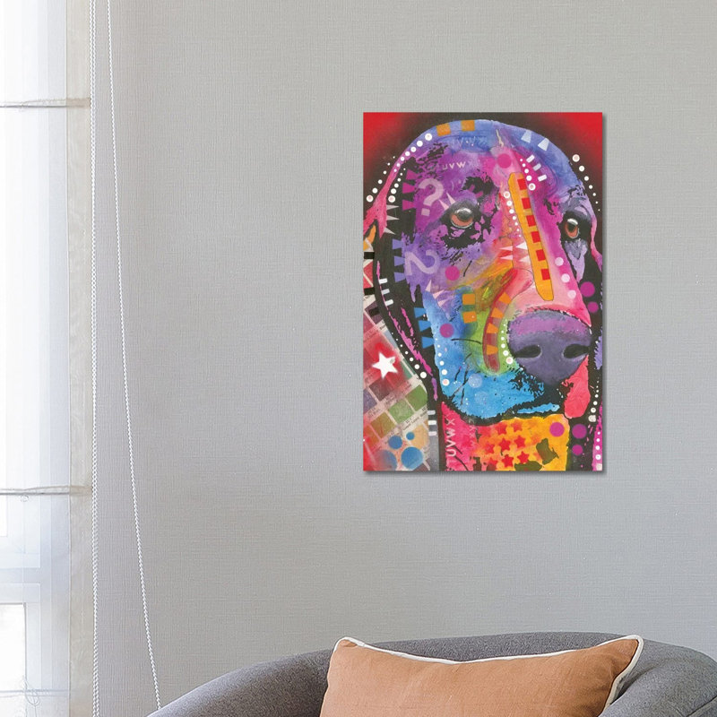 Basset Hound by Dean Russo - Wrapped Canvas Print, 66.04 cm H x 45.72 cm W x 3.175 cm D