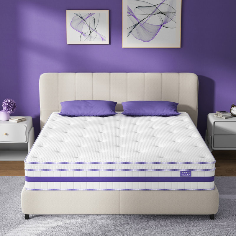 Matelas hybride en mousse viscoélastique dans une boîte, Très grand lit, 12"