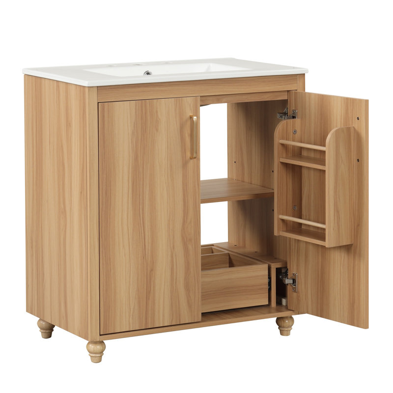 Meuble-lavabo 30 po avec lavabo en céramique