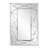 Sams Stainless Steel Rectangle Mirror-1955830775