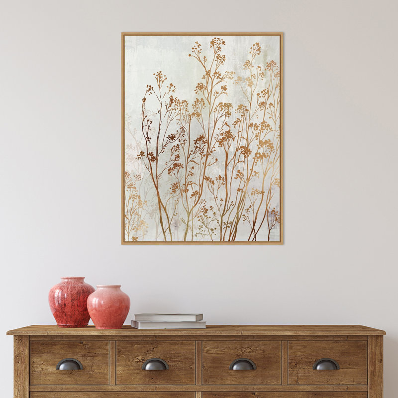 «Botanical Bliss Ii» par Asia Jensen - peinture à cadre flottant sur toile