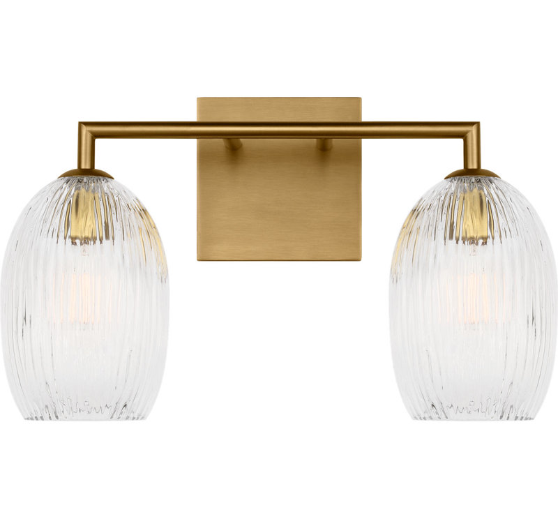 Wilmont Vanity Light, 2, Burnished Brass