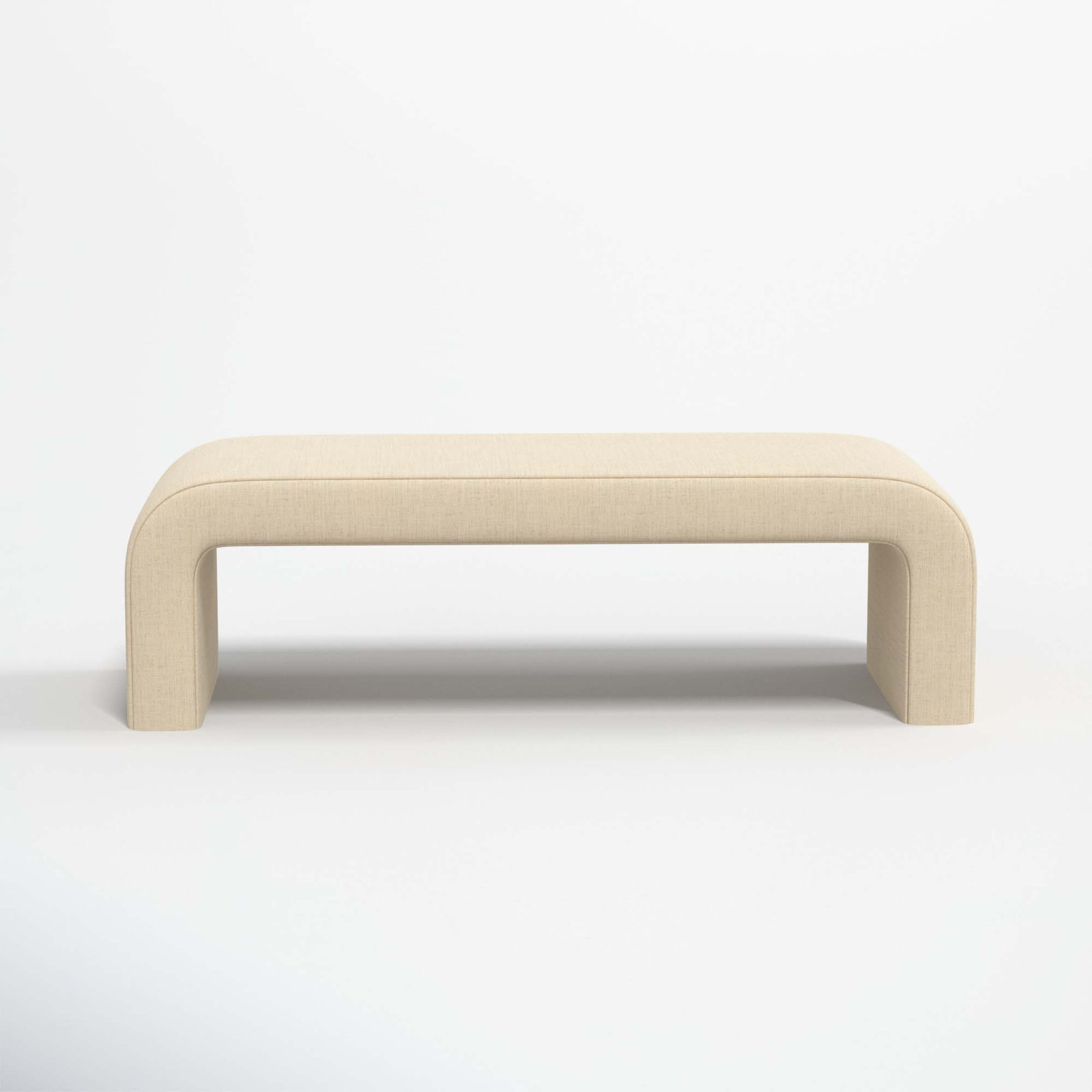 Barley 52" Bedroom Bench, Classic Linen Linen