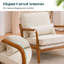 Fauteuils rembourrés en bois massif Lemley -896497330