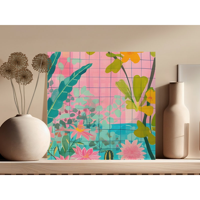 Floral Demeterius, Botanical Canvas Print, Tropical Plants Artwork, Decor, Modern Home Art, Ready to Hang Demeterius