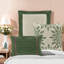 Ensemble de literie luxueux en faux suède 7 pièces, vert doux, grand lit, facile d'entretien