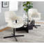 Fauteuil pivotant large de 27,5 po Jannemarie-805227336