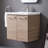 Kehaulani 24" Gray Woodgrain Modern 2-Door Wall-Mounted Single Bathroom Vanity