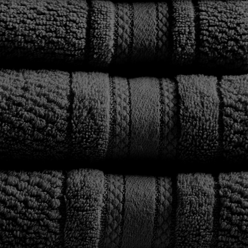 Serviettes de bain en coton super doux à séchage rapide à haut pouvoir absorbant (ensemble de 6 tailles multiples)