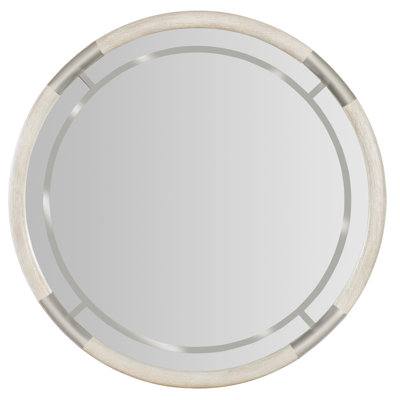 Modern Mood Rubberwood Round Mirror