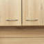 Armoire de cuisine 70,87 po de hauteur, avec 6 portes, 1 tablette ouverte et 1 tiroir pour la chambre à coucher, chêne rustique-238690675