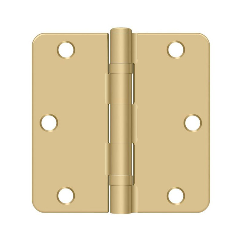 64'' x 64'' Steel Surface Mount Hinge, Brushed Brass