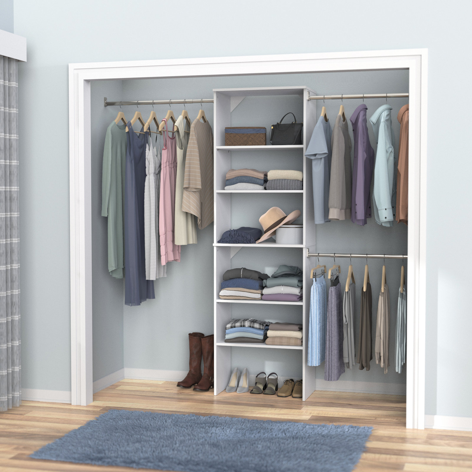 SuiteSymphony Closet System Starter Kit, Pure White