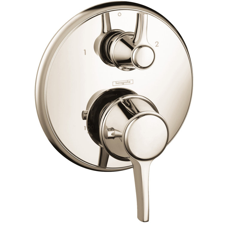 Ecostat C Thermostatic Volume Control and Diverter Faucet Trim with Lever Handle
