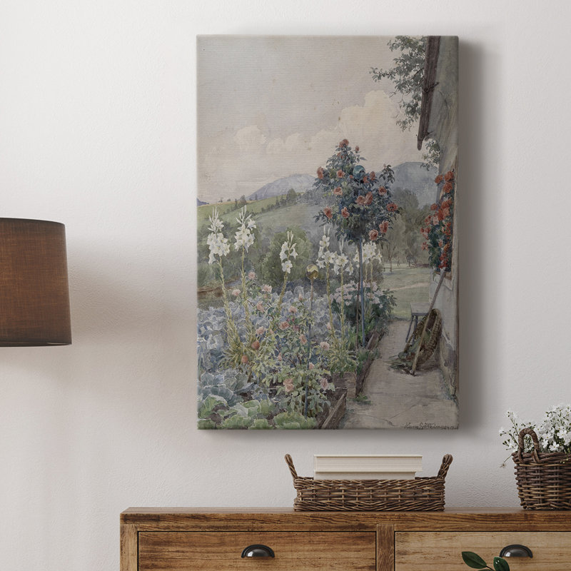 Impression florale rétro LIX - galerie Cavas sur mesure, H 27 po x l 18 po