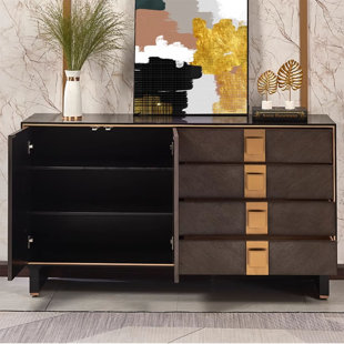 Armoire d'appoint moderne avec rangement et rangement