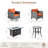 4 - Person Patio Conversation Set with Cushions-1175433986