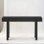 Console rustique étroite avec décorations en rotin et 2 tiroirs-724636779