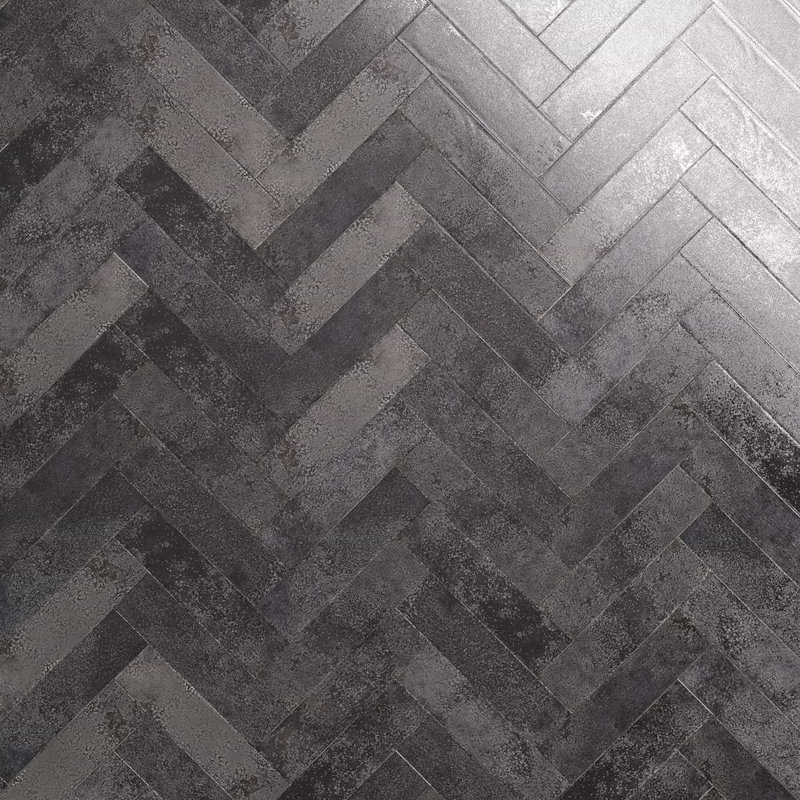 Kalay 3x12 Glossy Ceramic Subway Tile, Antracite