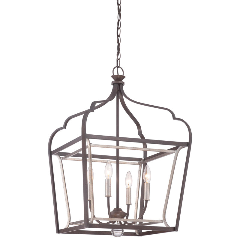 Annamaria Iron 4-Light Chandelier, 30.25" H x 18" W x 18" D