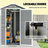 Spacious Metal And Polyresin Sheds With Cottage Style Window Storage