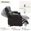 68.9" Pillow Top Arm Power Reclining Loveseat with Heat and Massage For Living Room-1757857015