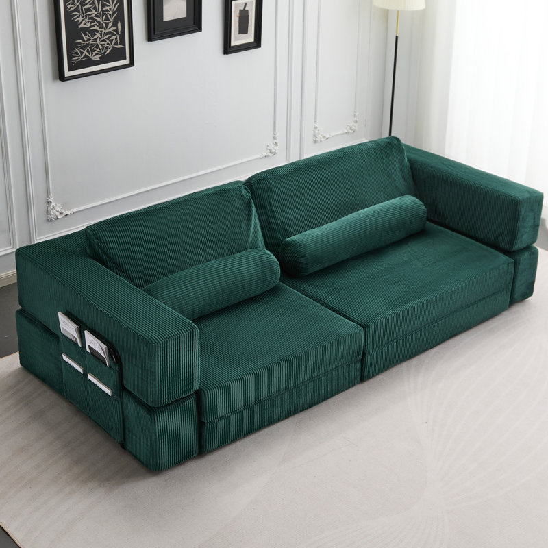 Canapé modulaire pliable Castle, Green