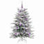 Artificial Hinged Christmas Tree White PE and PVC-729407507