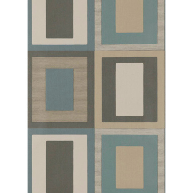 395.7' L x 26.97" W Wallpaper Roll, Teal/Indigo