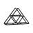 Triangular Napkin Holder Black