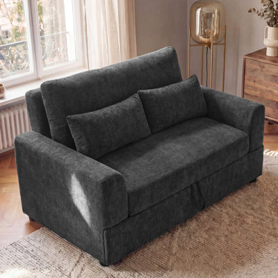 Hoelscher Pull Out Sleeper Sofa With Upholstered Chaise