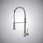 Robinet de cuisine en nickel brossé de conception moderne pour un débit d'eau efficace et durable